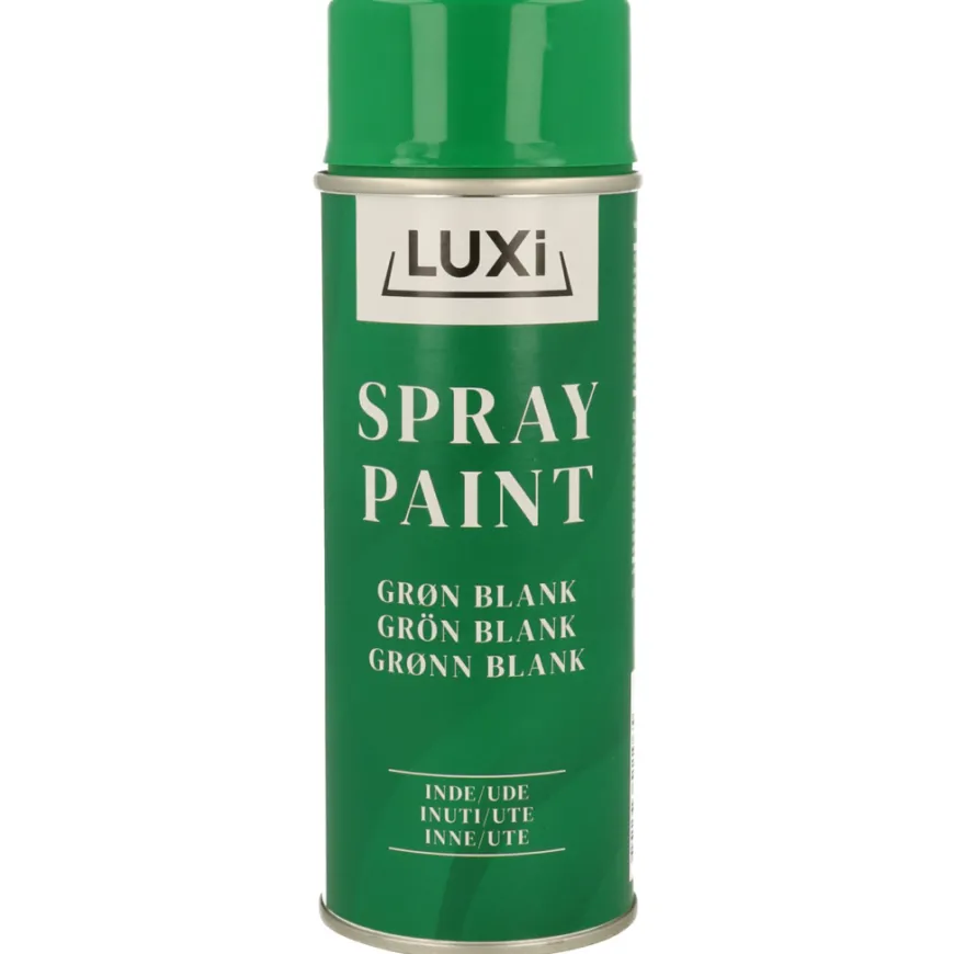 Spraymaling grønn blank 400 ml - Luxi