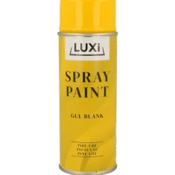 Spraymaling gul blank 400 ml - Luxi