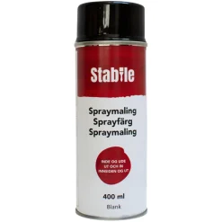 Spraymaling svart blank 400 ml - Stabile