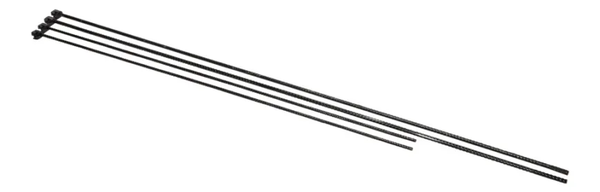 Stagstolpe svart Ø8 mm x 110 cm