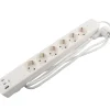 6-stikkontakt schuko m/3 x USB PD65W 1,5 m – Elworks