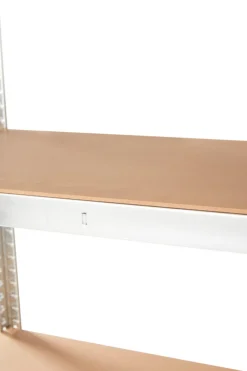 Stålreol galvanisert m/5 hyller - 90 x 180 x 45 cm