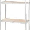 Stålreol m/4 hyller - 90 x 190 x 40 cm