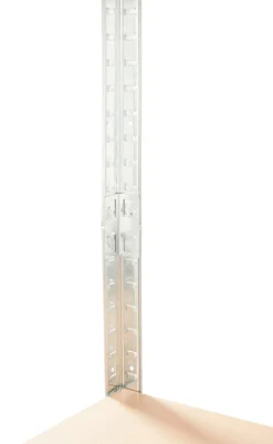 Stålreol m/4 hyller - 90 x 190 x 40 cm