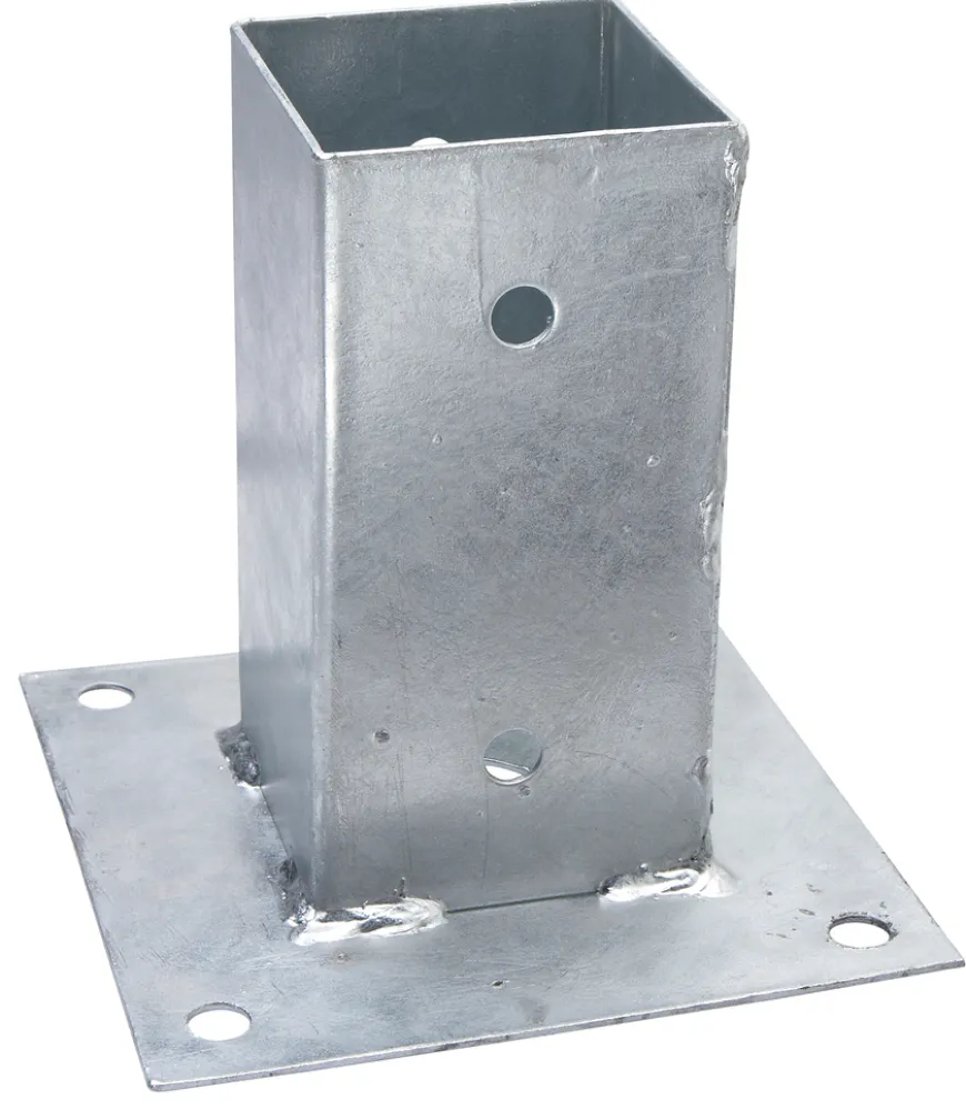Stolpesko galvanisert 71 x 71 x 150 mm