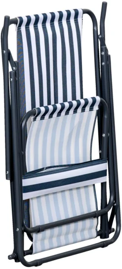 Strandstol Albany i metall og polyester - Sunlife®