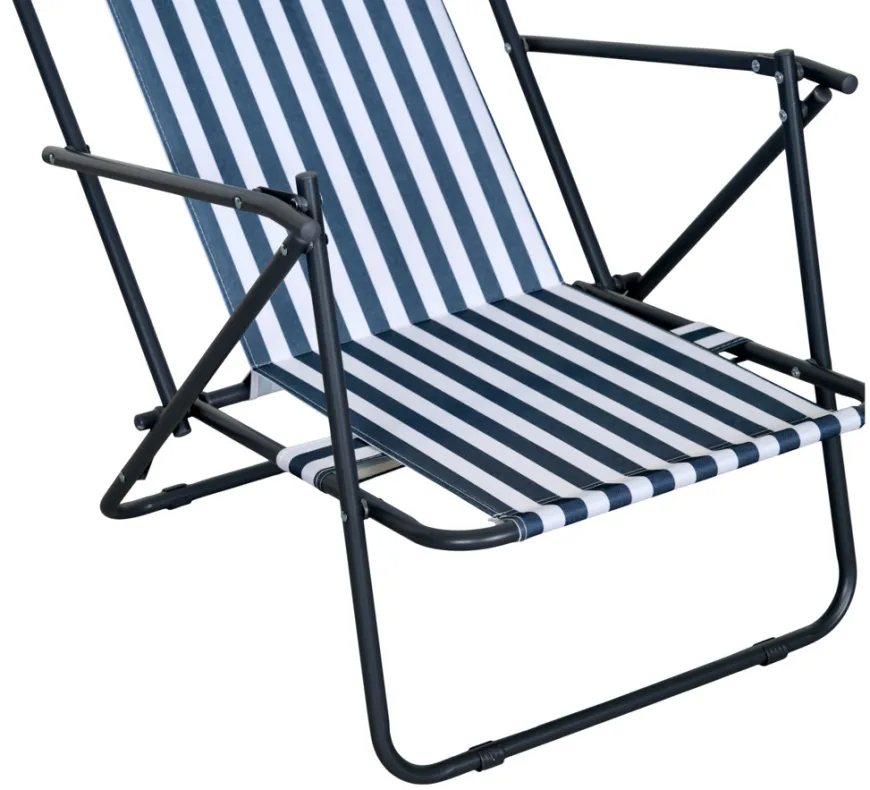 Strandstol Albany i metall og polyester - Sunlife®