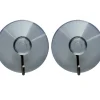 Sugekopp med krok transparent/krom 2 stk. - Target