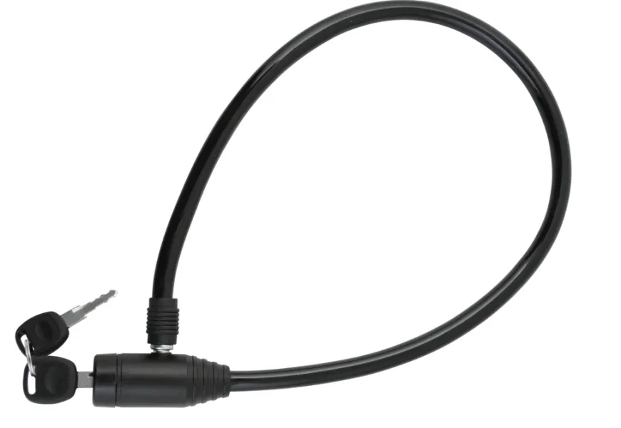 Sykkellås spiralvaier Ø8 mm x 650 mm