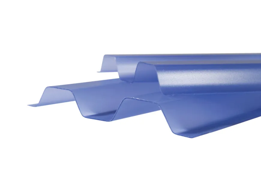 Takplate 3000x1090 mm blåtonet