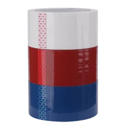 Tape hvit/rød/blå 50 mm x 66 meter 3-pk.