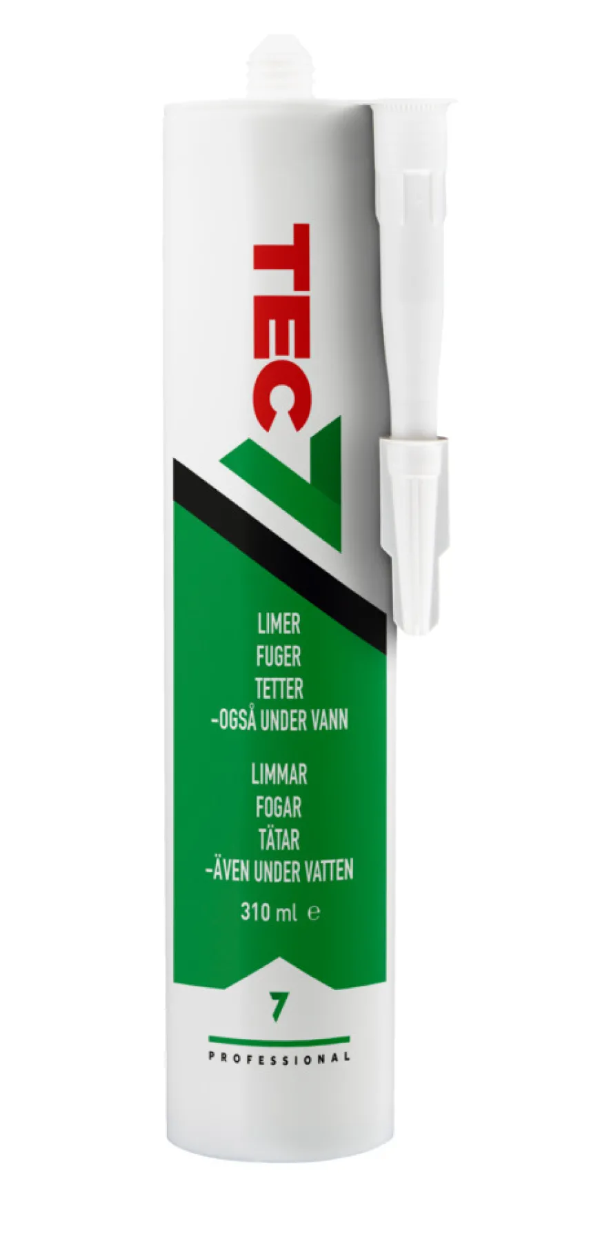 Tec7 fugemasse antrasitt 310 ml