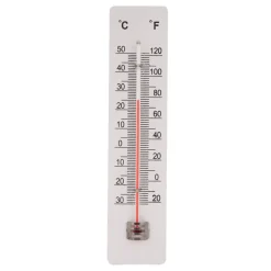 Termometer inne/ute hvitt