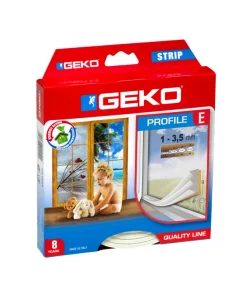 Tetningslist E-profil - 9 x 4 mm - 6 meter