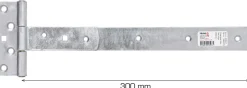 T-hengsel galvanisert 300 mm