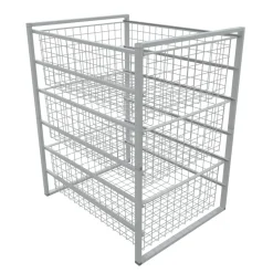 Trådkurver med stativ 63 x 43,5 x 54,5 cm