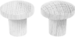 Treknott Ø25 mm hvit eik - 2 stk.