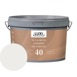 Tre- & metallmaling vannbasert RAL 9010 2,5 l - Luxi