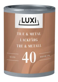 Tre- & metallmaling vannbasert RAL 9010 0,75 l - Luxi