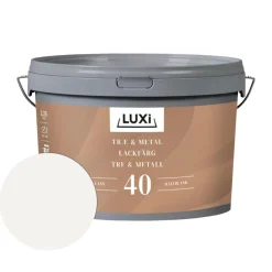 Tre- og metallmaling vannbasert motehvit 2,5 liter - Luxi