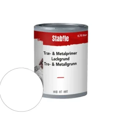 Tre- og metallprimer hvit vannbasert 0,75 l - Stabile