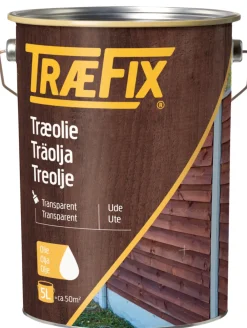 Treolje transparent klar 5 liter - Træfix
