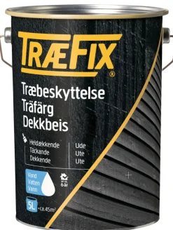 Træfix dekkbeis vannbasert svart 5 liter