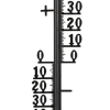Utendørstermometer i metall