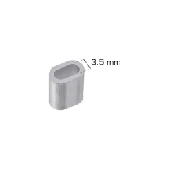 Vaierlås 3,5 mm 5 stk.