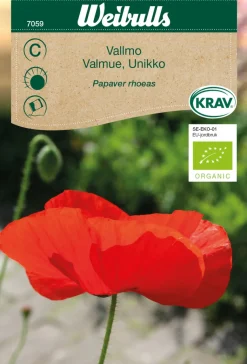 Valmue ´Unikko` økologisk