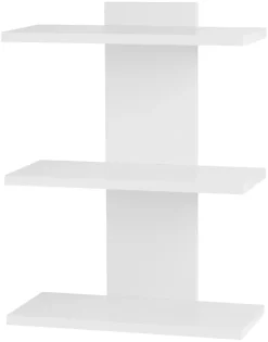 Vegg­hylle m/3 hyller hvit – DAY