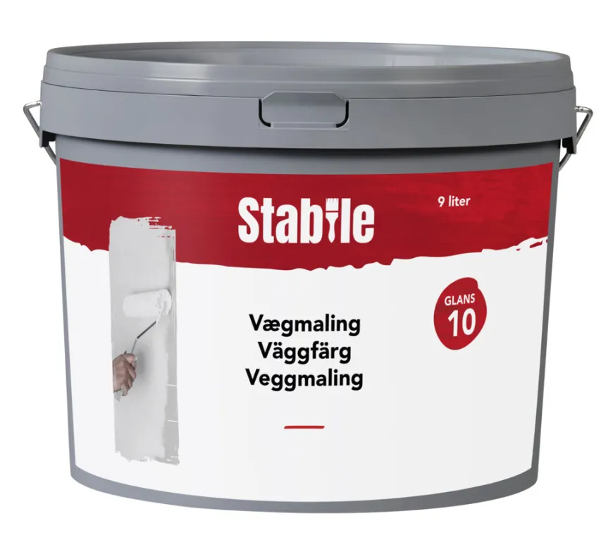Veggmaling 10 hvit 9 liter - Stabile