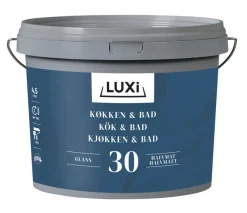 Veggmaling kjøkken/bad mote hvit 4,5 liter - Luxi