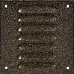 Veggrist med nett 17 x 17 cm – antikk metall