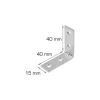 Vinkelbeslag 40 x 40 x 15 mm - 2 stk.