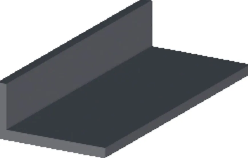 Vinkellist svart pvc - 30 x 20 mm x 2 meter