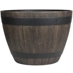 Whiskytønne i trelook Ø37,5 x H26,5 cm